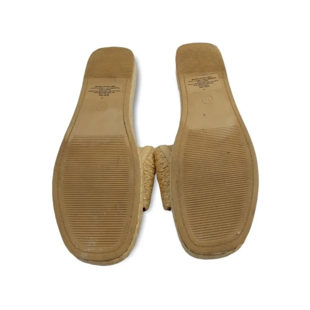 Universal Thread Women's Mardi Raffia Platform Sandals Size 11. - Picture 8 of 11